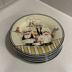 Chef Design Ceramic Salad Plates